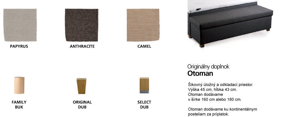 kontinetální postel sk